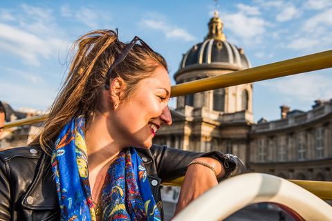 Paris: Big Bus Hop-On Hop-Off Tours med valfri kryssning24-timmarsbiljett och kryssning på floden Seine