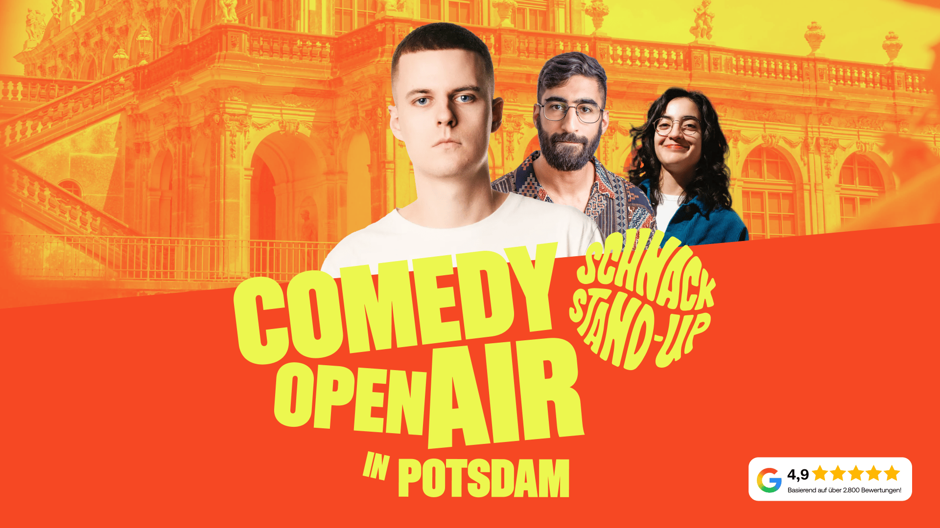 Potsdam: Stand-Up Comedy direkt am Schloss Sanssouci