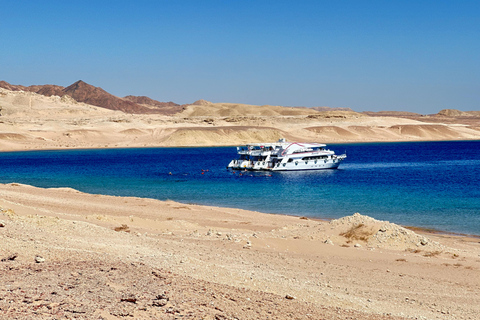 Sharm: Small Group White Island & Ras Mohammed Boat Cruise Small Group White Island & Transfer, without Snorkel Gear