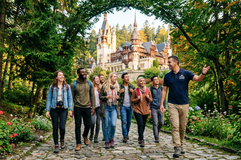 Bucharest : Tour Transylvania-Bran Castle, Peles & Wednesday Audio guide in 24 languages