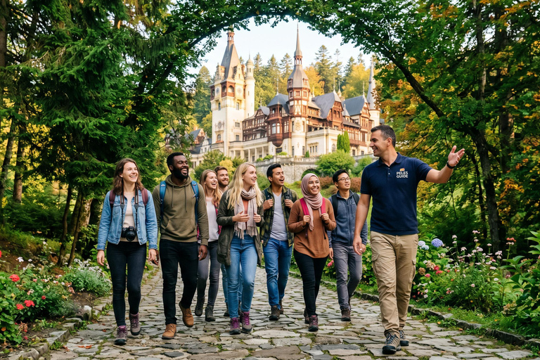 Bucharest : Tour Transylvania-Bran Castle, Peles & Wednesday Audio guide in 24 languages
