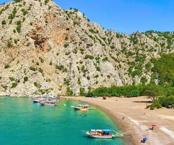 Kemer Porto Genoese-Sazak Buchten Bootsfahrt mit Schlammbädern