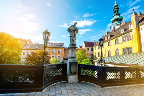 Excursão a pé particular ao centro histórico de Bratislava com cruzeiro guiado pelo Danúbio