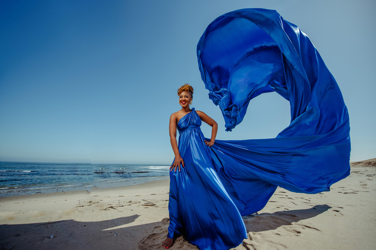Swakopmund: Flying Dress Photoshoot Adventure in Swakopmund