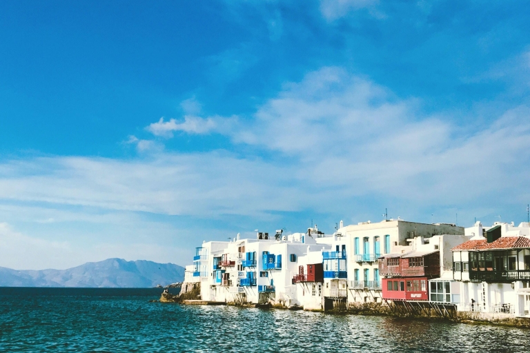 Privétransfer: haven van Mykonos naar uw villa met minibusje