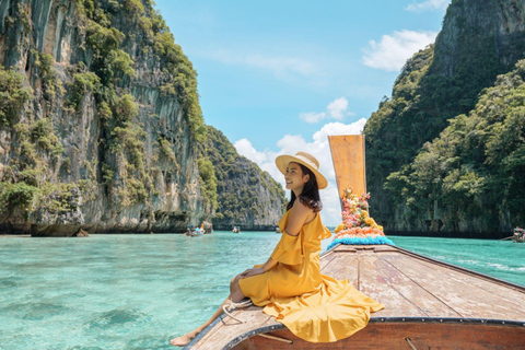 Phuket: Phi Phi, Maya, Khai o Maiton o Excursión a la Isla de BambúExcursión a las islas Phi Phi, Maya y Khai en lancha rápida