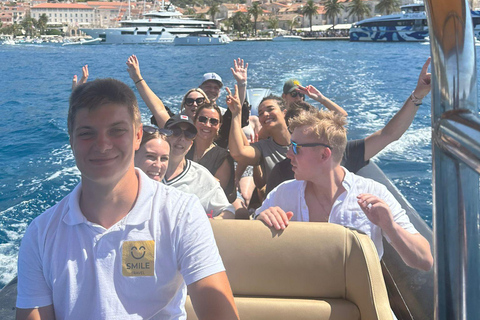 Split: Lagoa Azul, Hvar e 5 Ilhas Tour em pequenos grupos de barco