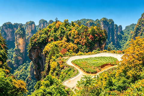 From Zhangjiajie: 2-Day Tour Hotel Pickup & Entry Tickets Night Tour Furong Ancient Town Self-guided