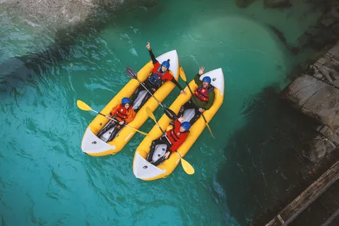 Bovec: Avventura in kayak sul fiume Isonzo "Double Ducky