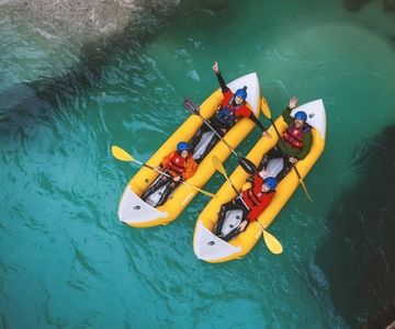 Áustria, rio Salza, aventura de caiaque «Double Ducky»