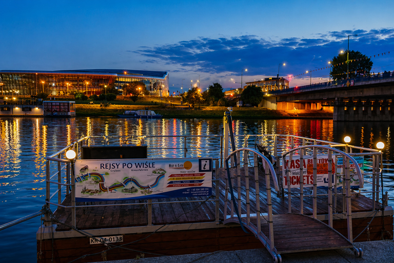 Krakow: Sunset & Night Cruise on a Traditional Wooden Boat