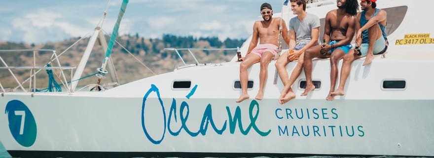 Île aux Bénitiers : croisière d'une journée en catamaran partagé et déjeuner