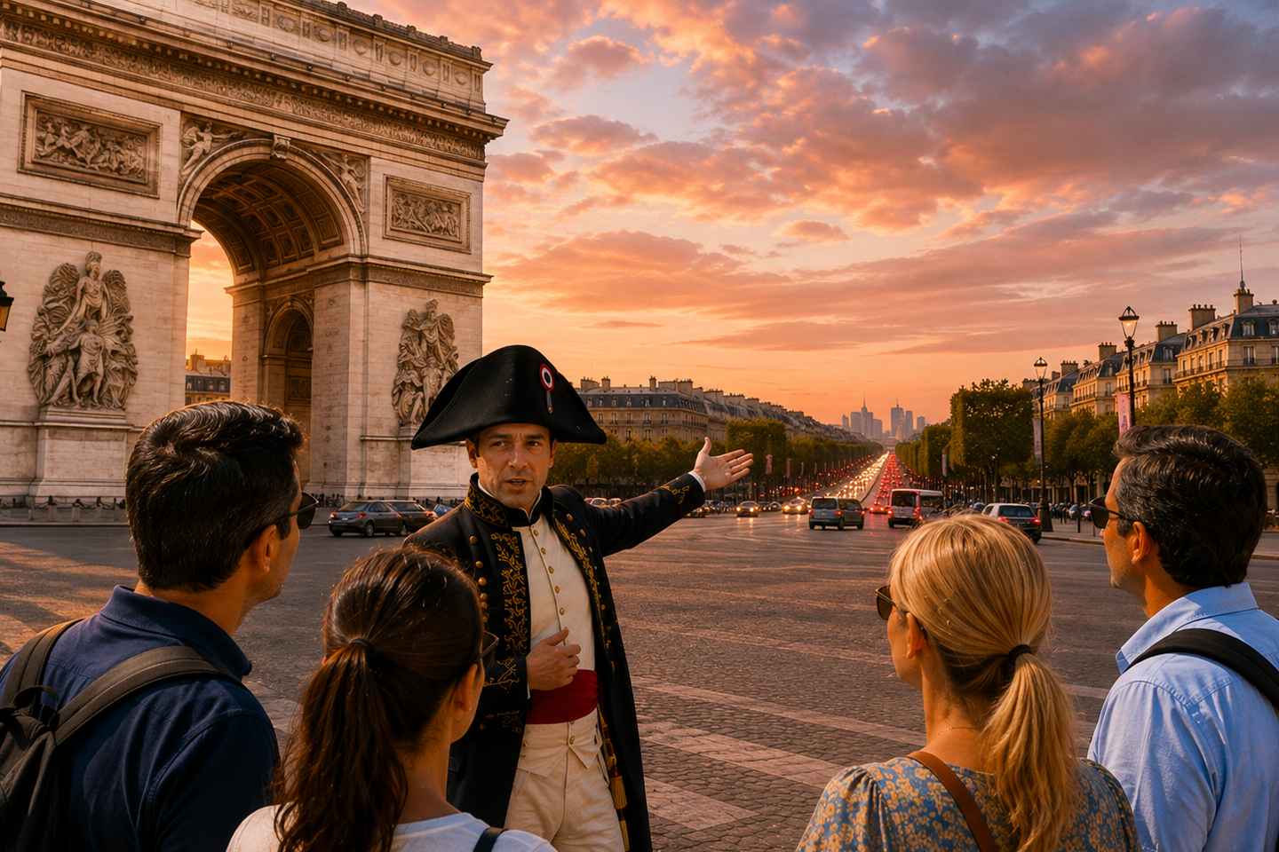 The Arc de Triomphe by Napoleon Bonaparte: a theatrical tour - Shared Tour : maximum 15 people