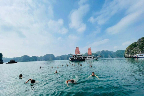 Hanoi/Port : 2-Day Ha Long & Lan Ha Bay on Luxury Cruises Limousine Bus from Hanoi to Ha Long