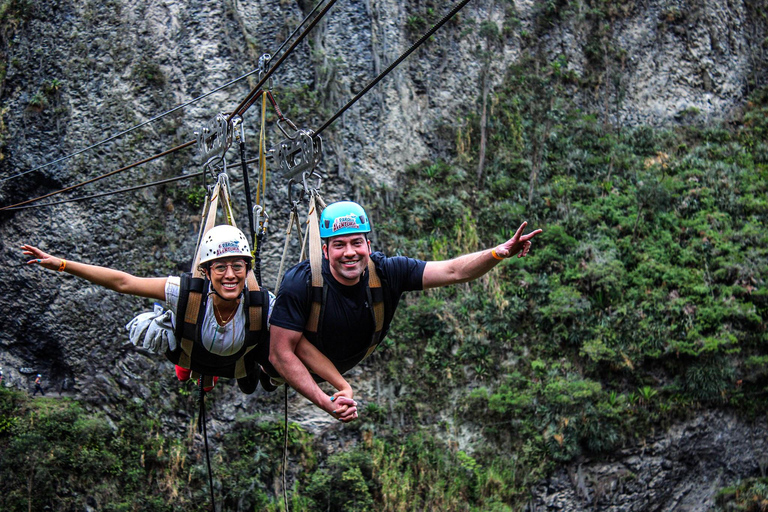 Circuito Aventura 4 aktywności w 1. na terenie zamkniętym.Banos: Wycieczka przygodowa do kanionu San Martin