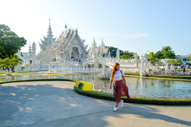 Chiang Mai: Chiang Rai Temples Day Trip with Hot Springs Shared English Chiang Rai Tour Meeting Point Empress Hotel