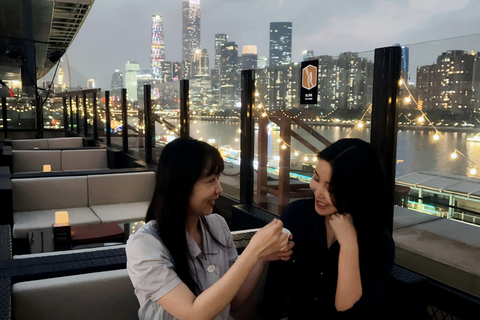 Guangzhou Cyber Night Tour: Landmark views+Driverless Train