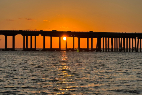 Destin: Sunset Pontoon Boat Cruise With Dolphin Watching