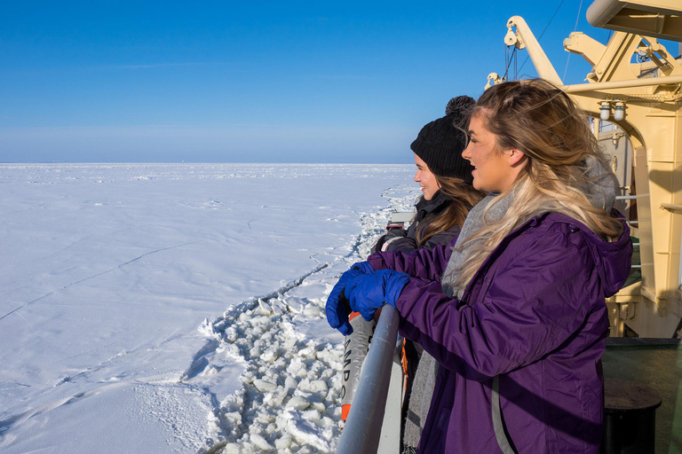 From Rovaniemi: Icebreaker Sampo Cruise and Ice Floating Morning Cruise at 9:00 AM with pickup from Rovaniemi