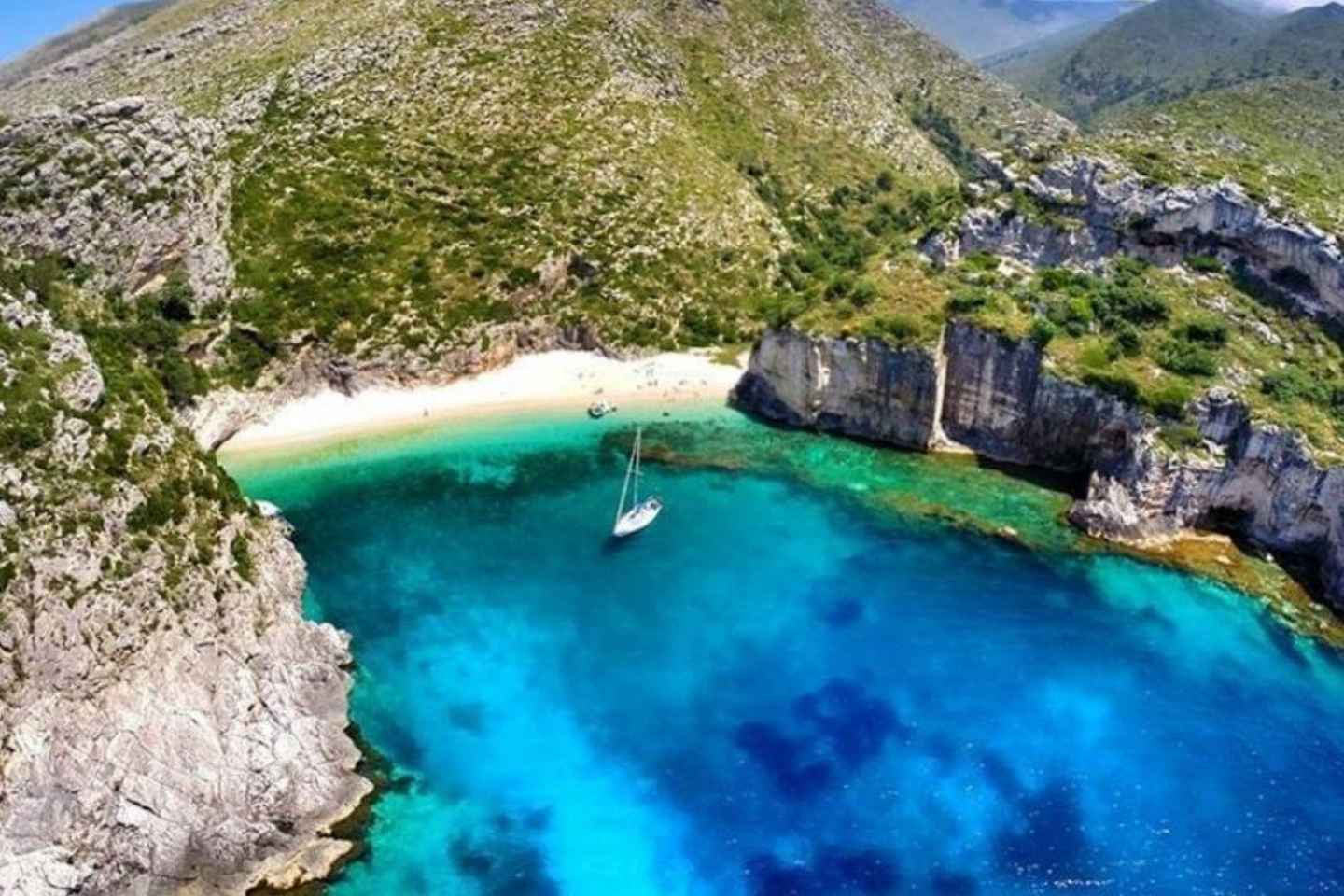 Boat Trip Vlore: Haxhi Ali Cave & Saint Jan Beach