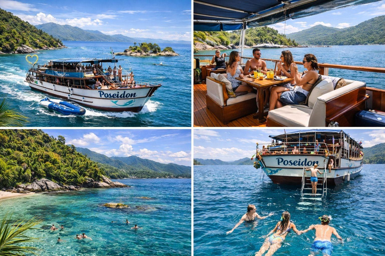 Paraty: Exclusive North Route Poseidon Boat Tour