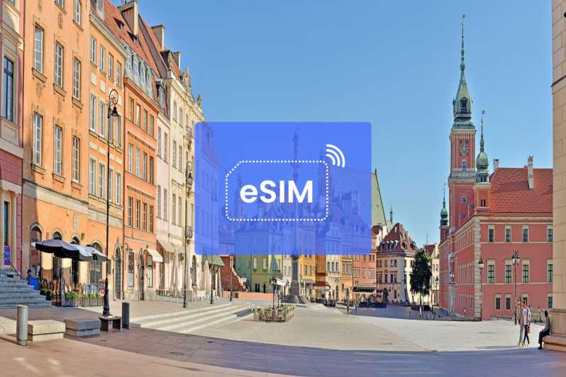 Varsovia: Polonia/ Europa eSIM Roaming Plan de Datos Móviles