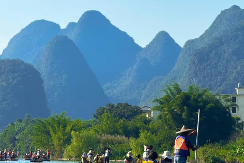 Guilin/Yangshuo: Yulong River Bamboo Raft Panorama Day Tour From Yangshuo