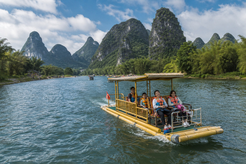 Yangshuo: Li River Bamboo Raft Tickets with Route Options Yangdi to Xingping: Full Scenic One-Way Route