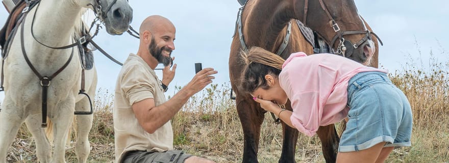 Moita : Promenade à cheval avec pique-nique et séjour pour demande en mariage