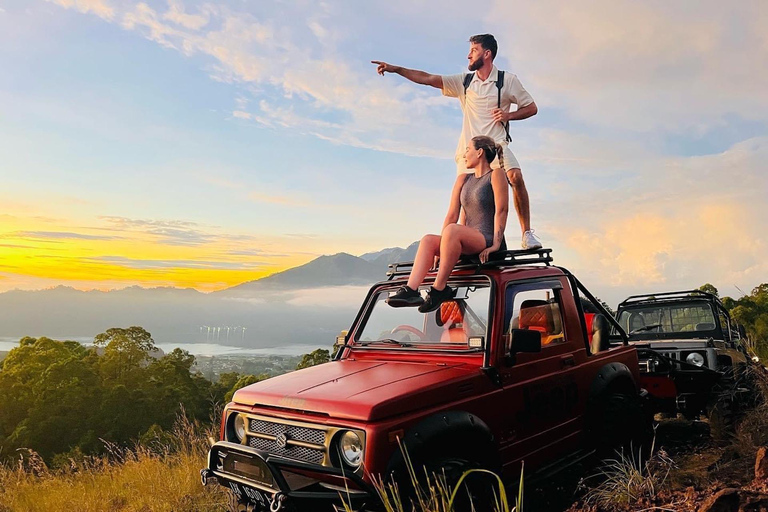 Ubud: Mount Batur Jeep Sunrise and Natural Hot Spring TourJeep Sunrise Tour with Transfer