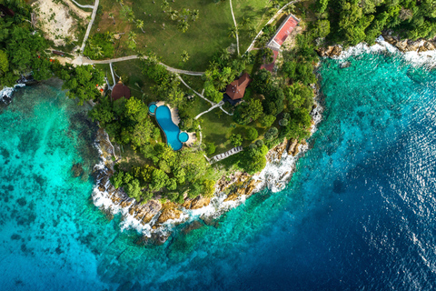 Phuket : excursion en hors-bord aux îles Racha et Coral avec déjeunerOption de lieu de rendez-vous