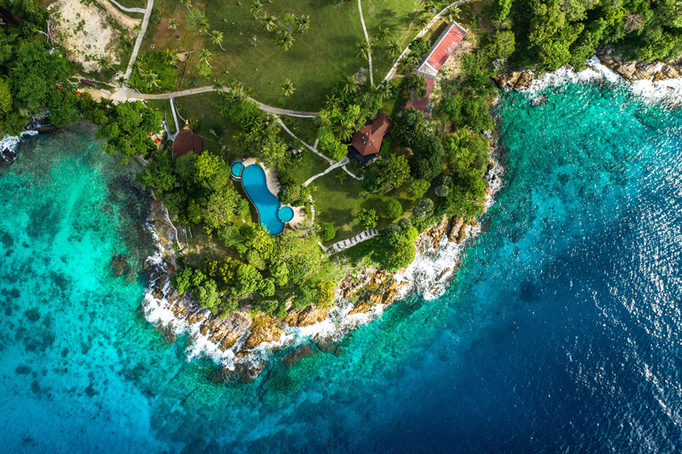 Phuket : excursion en hors-bord aux îles Racha et Coral avec déjeunerOption de lieu de rendez-vous