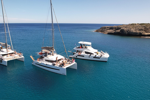 Rhodes: Sunset Catamaran Cruise With Drinks Power Catamaran Sunset Cruise "Boss"