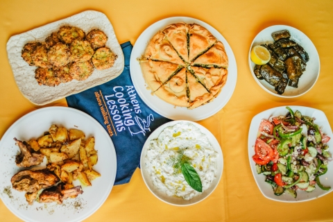 Ateny: nauka gotowania po grecku i 3-daniowa kolacja4-godzinna lekcja gotowania w małej grupie i kolacja