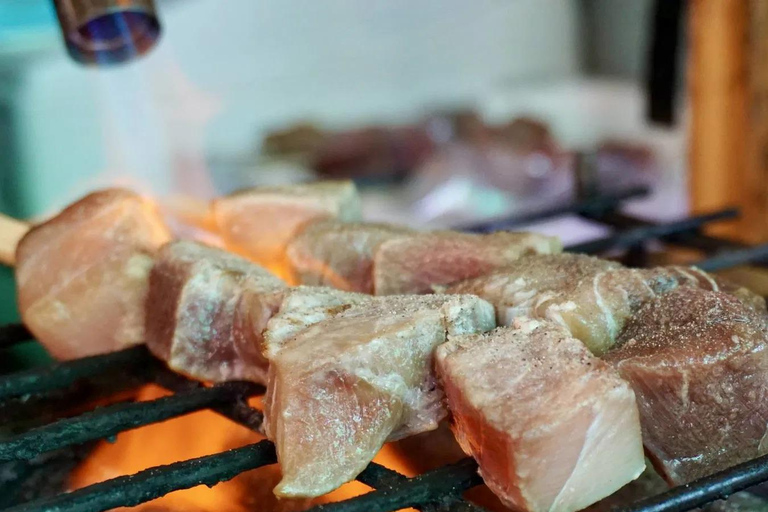 Tokio: Ruta de la Comida Callejera de TsukijiComida callejera en Tsukiji