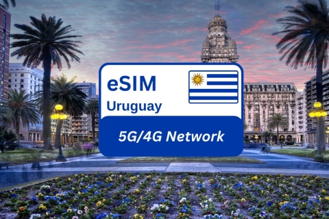 Montevideo: Uruguay eSIM Data Plan for Travel 1GB /7 Days
