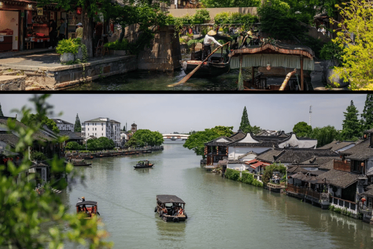 From Shanghai: Zhujiajiao Water Town Tour with Hotel Pickup