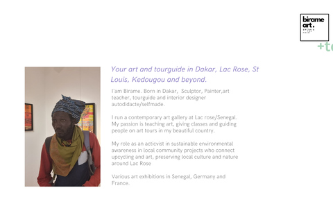 Lake Retba: Traditional-motif painting workshop + tea + pool access