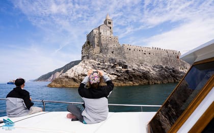 Depuis La Spezia Tour en bateau des Cinque Terre avec déjeuner et vin