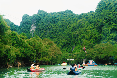 Phong Nha: Zipline Dark Cave & Paradise Cave Exploration Option 4: Full Adventure Experience - Drop-off in Hue