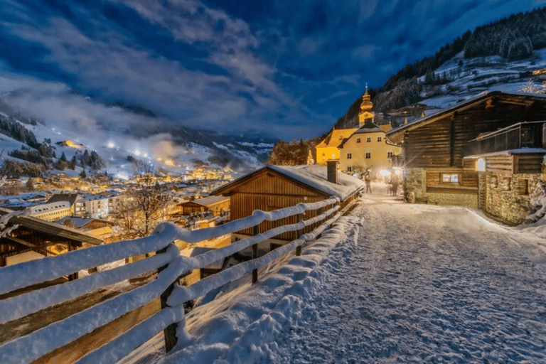 Kvällsrundtur med julmarknad och höjdpunkter i Salzburg