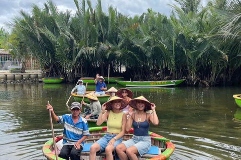 Hoi An Bike Tour: Ride a Buffalo & Duck Farming Experience Hoi An Bike-Organic Farm-Duck game-ride Buffalo-Basket boat