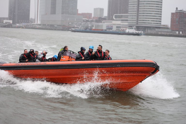 Rotterdam: Rejs wycieczkowy łodzią motorową RIB45-minutowy szybki rejs po mieście