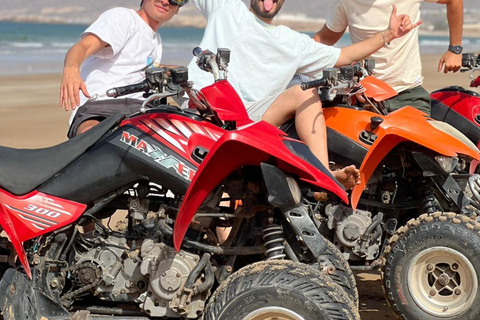 Agadir & Taghazout: Quad Beach & Mountain Adventure with Tea quad bike full day to paradis valley