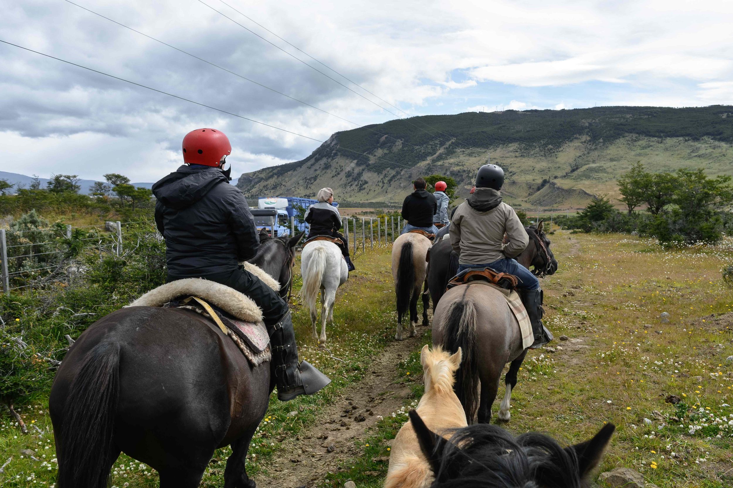 Puerto Natales: Reiten zum Dorotea Fjord Aussichtspunkt