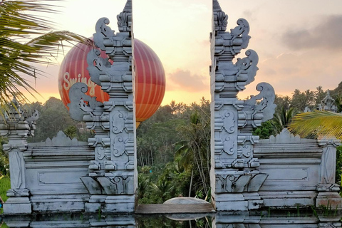 Monkey River, Ubud Market, Waterfall and Art Village Ubud Tour include Ticket