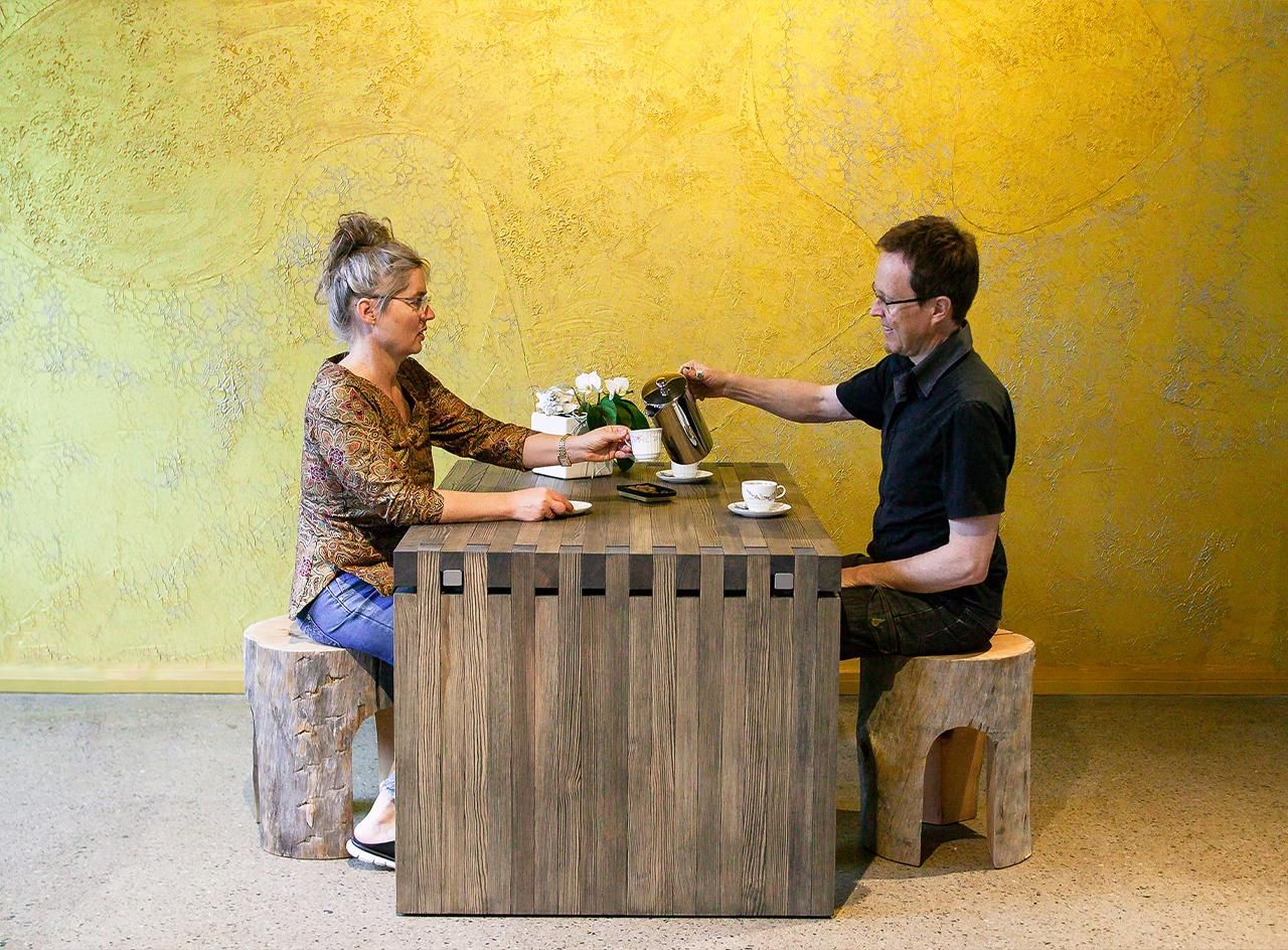 Kuopio: Vegetarisches Mittagessen mit einem lokalen Power-Paar