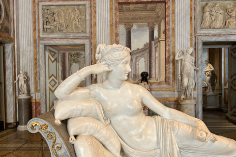 Rome: Borghese Gallery Fast Access Tour or Ticket Small Group Tour in English (up to 5 people)
