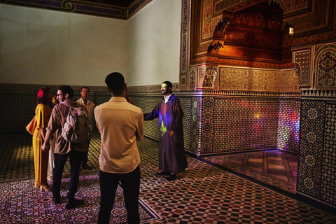 Marrakech: Bahia Palace, Ben Youssef Madrasa & Secret Garden English: Shared Group Guided Tour - From the Meeting Point