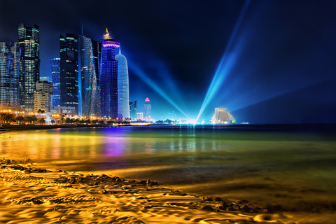 Visite nocturne de la ville de Doha avec transfert privé aéroport/hôtel